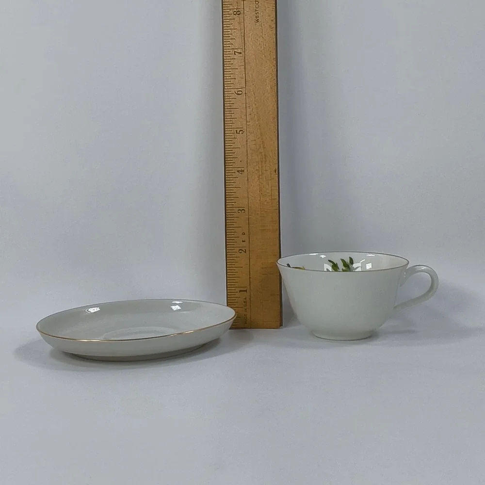 Vintage Rosenthal Helena Tea Cup Saucer Set Selb Germany US Zone Yellow Floral